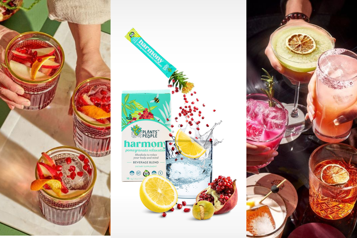 Unwind Naturally with the Pomegranate Sparkler Mocktail