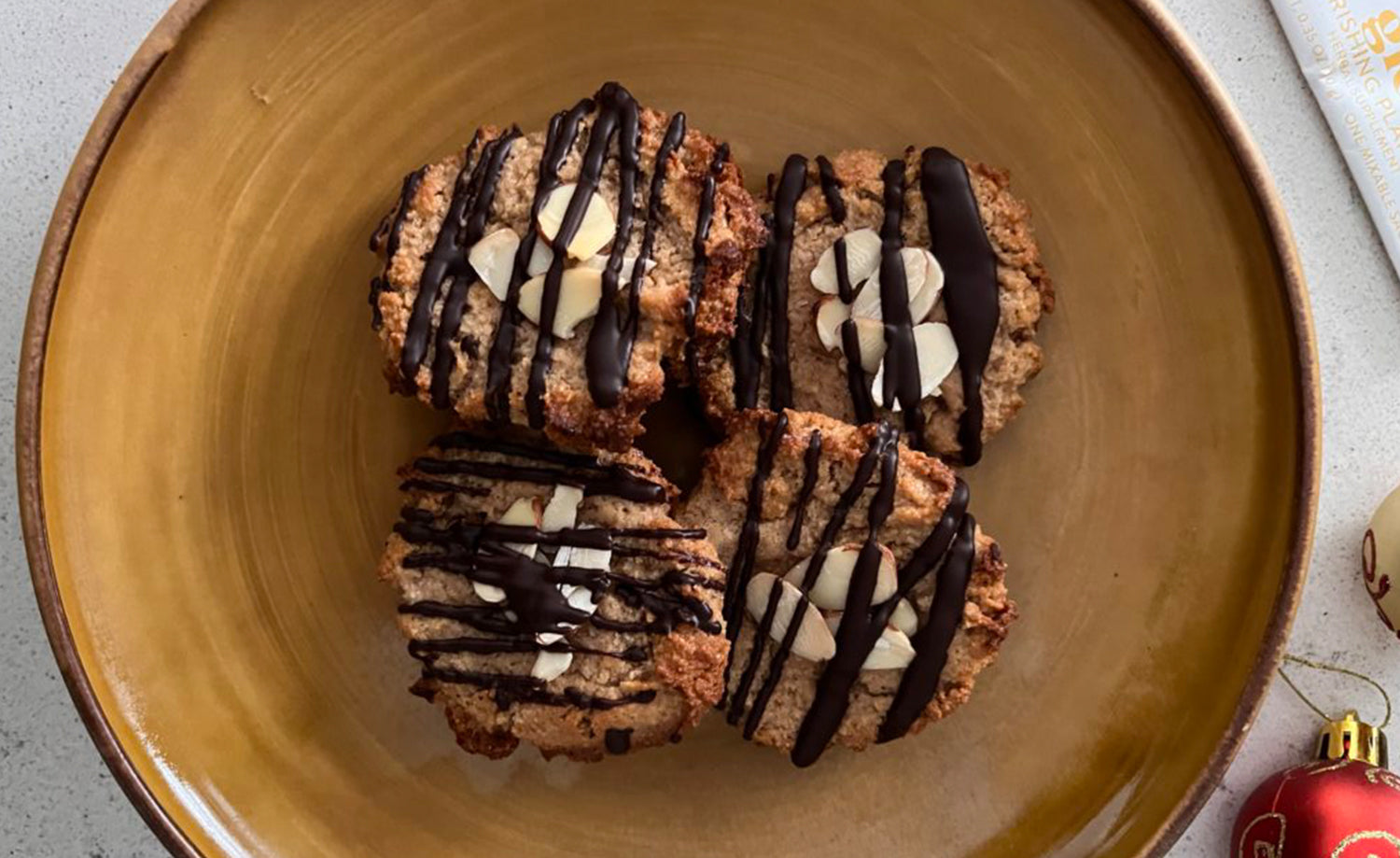 Raspberry Almond GLOW Holiday Cookies