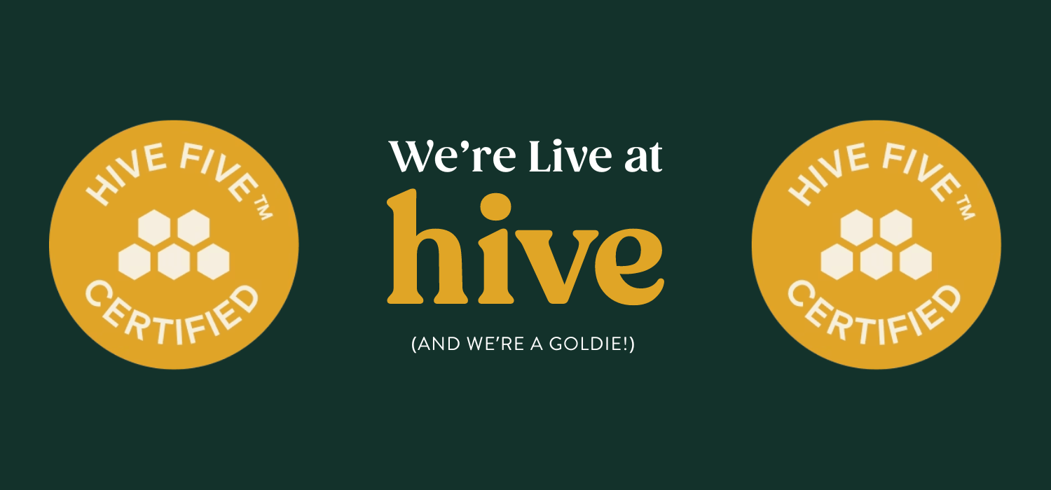 Plants By People is Proud to Be Hive Five Certified—and We’re a Goldie!